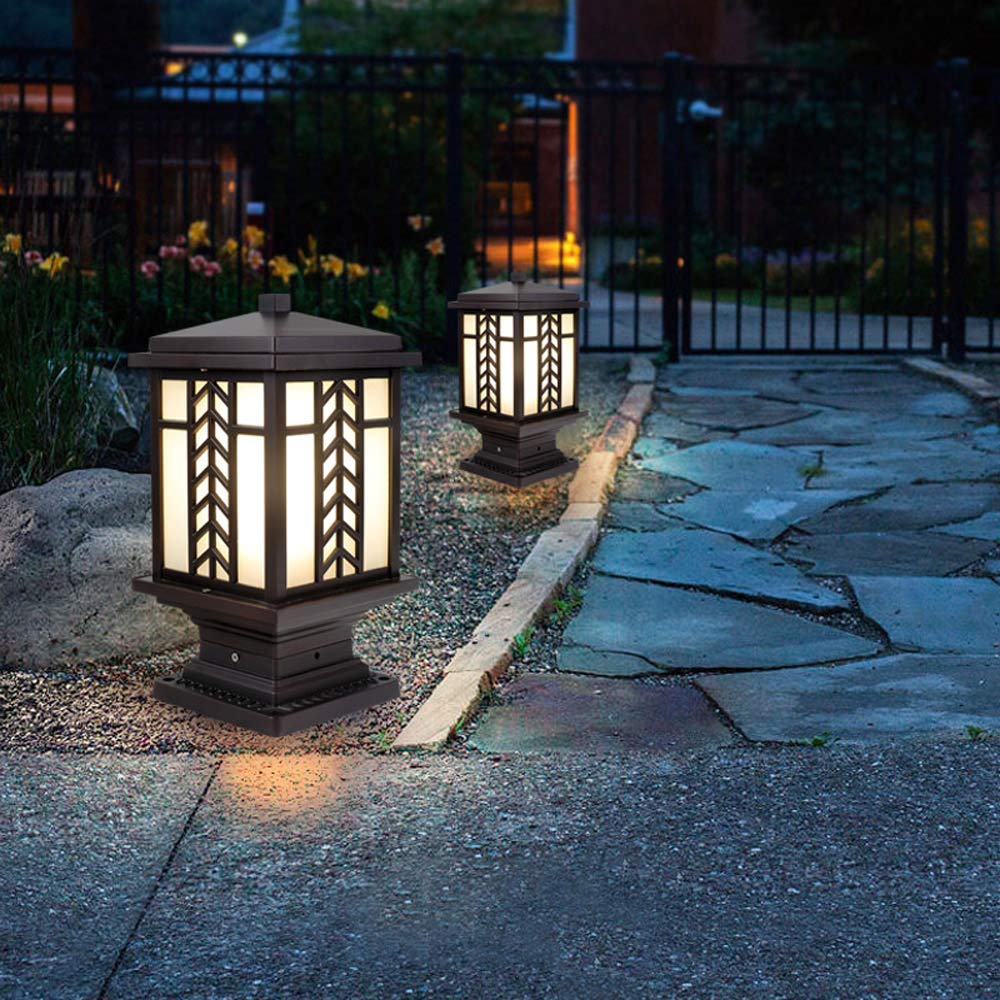 Nórdica al Aire Libre Grande Columna Faros Patio Jardín impermeabilización de terrazas Lights Hotel Puerta de Parques Columna Luces IP54 Decorativa Lámparas LED Lámparas de bajo Consumo