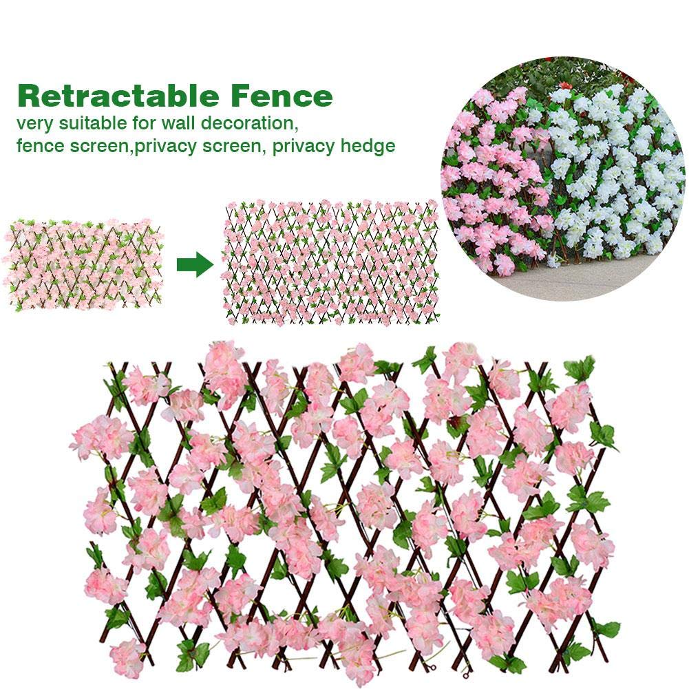 (40cm Adjustable) Artificial Privacy Fence Artificial Hedge Garden Trellis , Expanding Garden