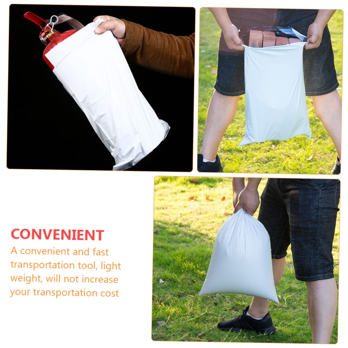 Paquet de Sac Postal Blanc 100 Pièces en PE Auto-adhésif