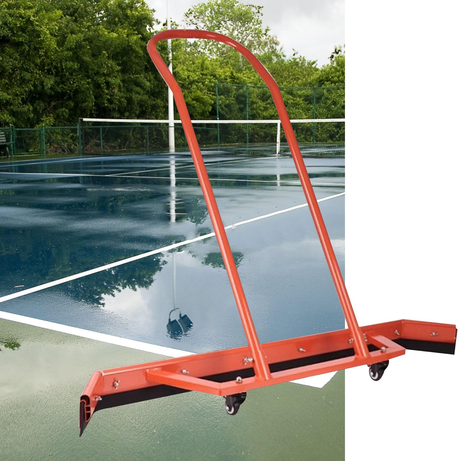 Escobilla de goma pista de tenis Portátil Escoba Quita Agua Para Suelos, Profesional Limpieza Rápida Escobilla De Pista De Tenis Recogedor De Lluvia Cancha De Baloncesto Aparcamiento Escoba De Tenis H
