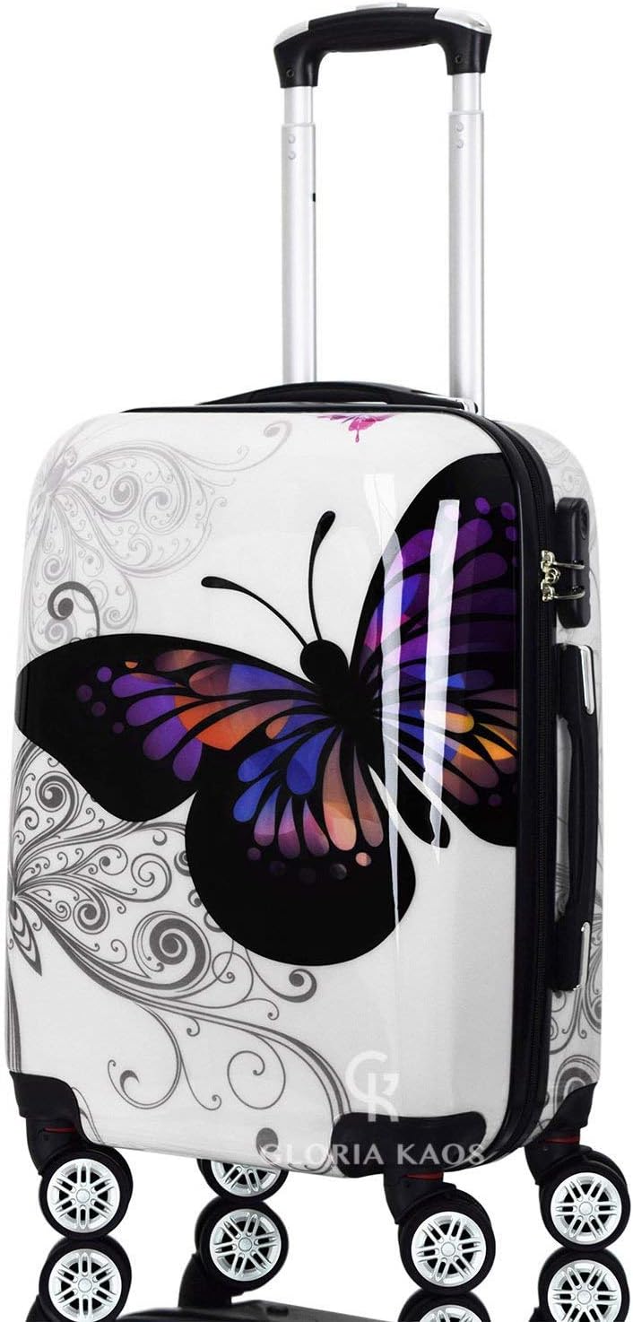 Gloria Kaos - Hand Luggage Trolley Ultra Light Suitcase Made of Ultra-light Flexible Polycarbonate 55cm