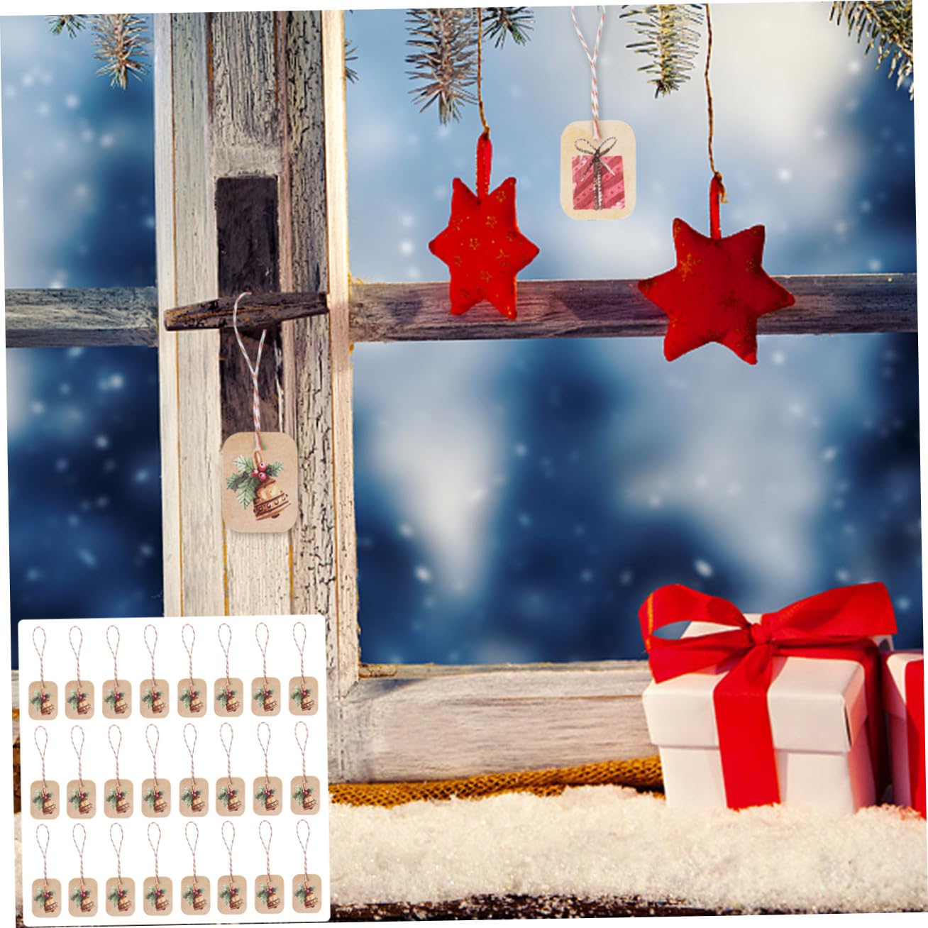 Beavorty 3 Set Cartellino Natalizio Grazie Etichette Tag Abbellimento Natalizio Spago Natalizio Carta Di Benedizione Di Natale Etichette Natalizie Cartellini Appesi Carta Kraft 250 Pezzi*3