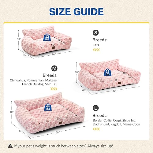 Miniatura 7 de Cama para gatos, sofá para cachorros y gatitos, sofá esponjoso para mascotas, sofá cama pequeño para perros, sofá de apoyo para gatos de interior,