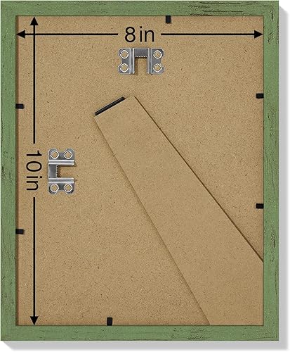 Vista 416 de Vittanly - Juego de 9 portarretratos, plexiglás resistente a rupturas, exhibe fotos de 12 x 12 pulgadas o, con paspartú, de 8 x 8 pulgadas, marcos