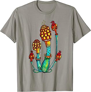 MAGIC MUSHROOMS, psychedelic shrooms, trippy fungi T-shirt