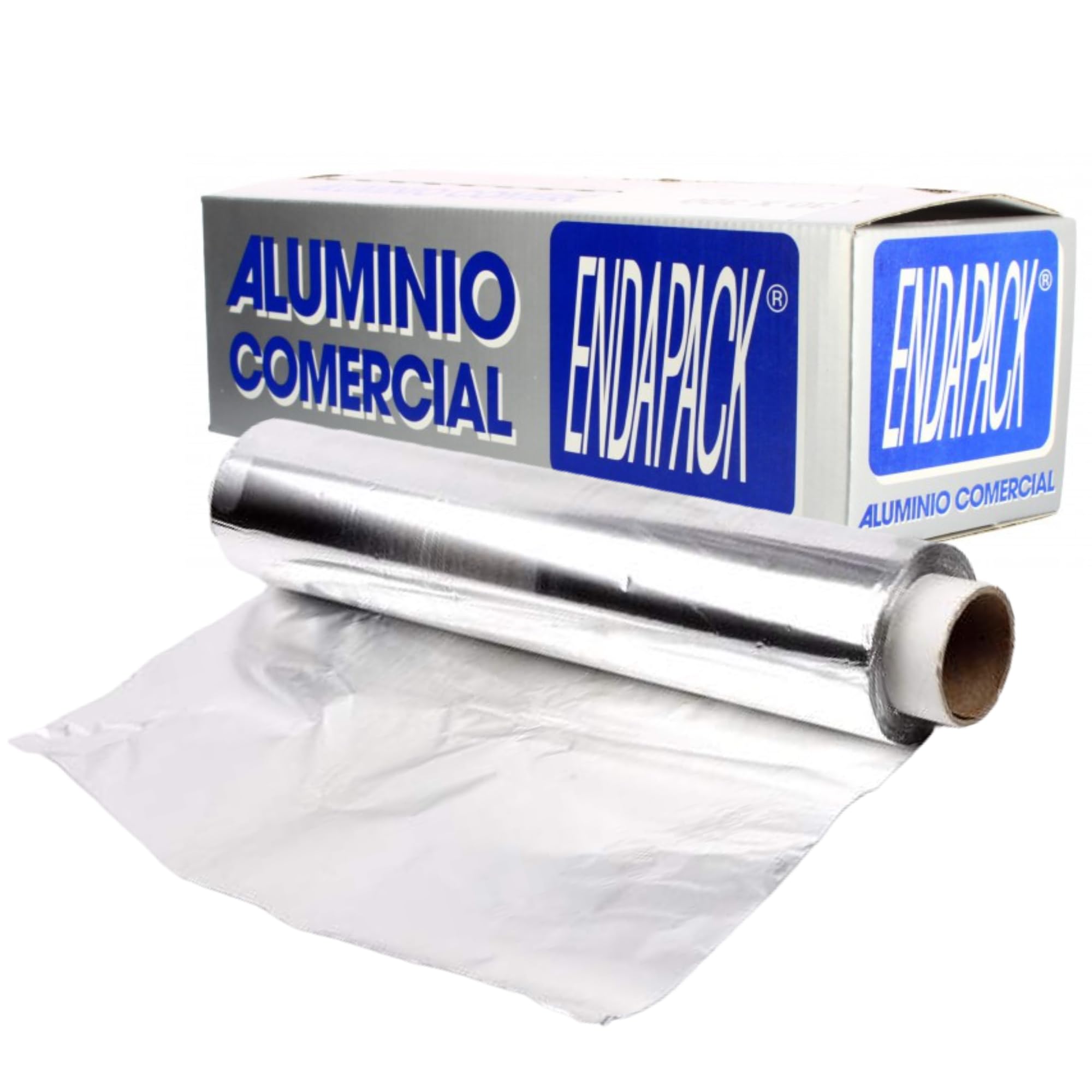 ACESA – Papel Aluminio Industrial 30cm x 200m | Rollo de Aluminio para Cocina, Hostelería y Peluquería | 14 Micras | Apto para Horno y Congelador | Caja Dispensadora con Sierra de Corte