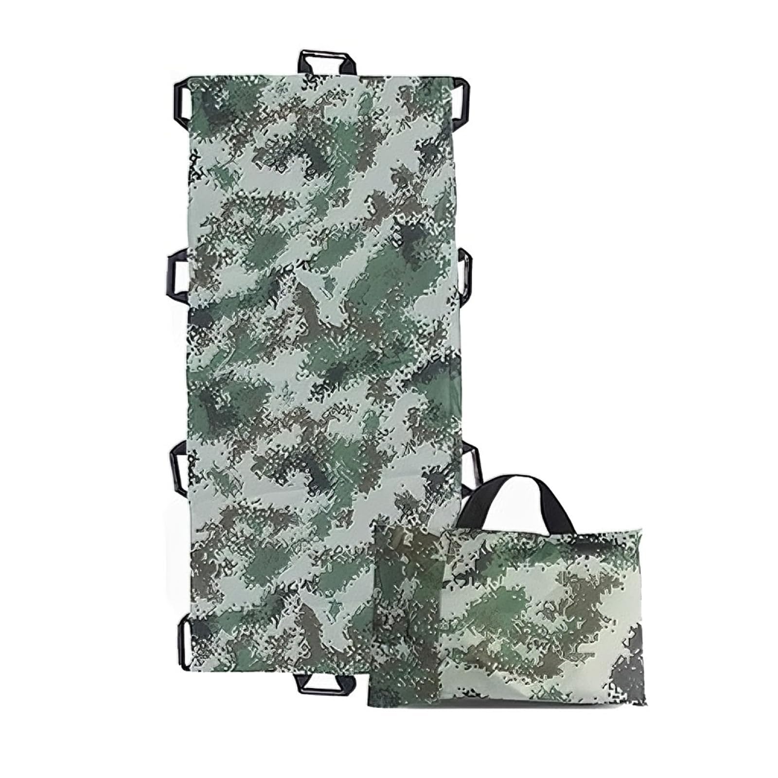 SGKOMN Rescue Stretcher, Foldable Rescue Stretcher Simple, Leg Stretcher, Stretcher, High-Strength Oxford Cloth Suitable for Medical Department Patient Transfers