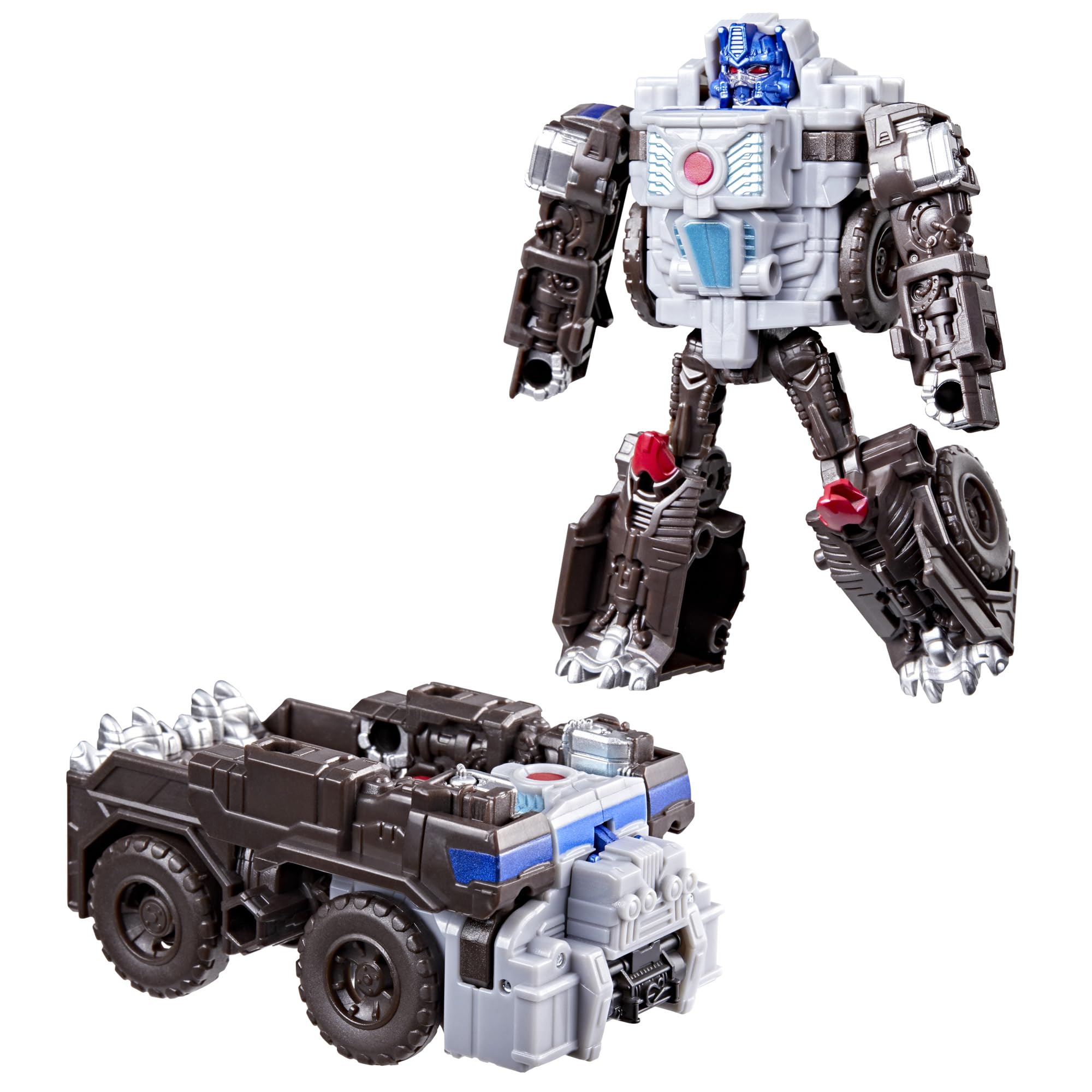 Transformers CYBERWORLD Optimus Primal Cyber Changers 4-Inch Action Figure, Quick Change to Truck Mode, Robot Toys for Boys and Girls 6 and Up - 2