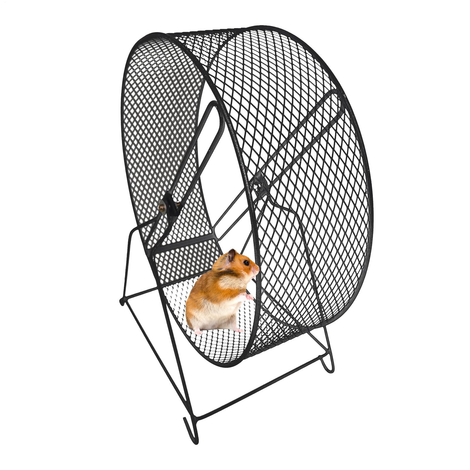 Ruota per criceto – Silent Wheel, silenziosa ruota per criceti | Supporto regolabile | Ruota per esercizi di criceto super silenziosa | Ruote per esercizi di criceto super silenziose