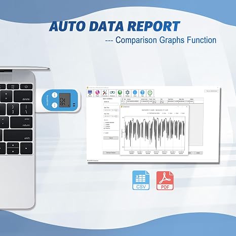 TZONE Temperature Humidity Data Logger USB Digital Temp Recorder RH Logging