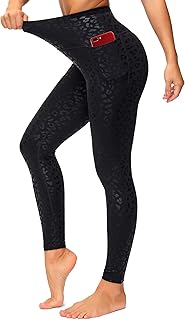 Dragon Fit High Waisted Leggings for Women Tummy Control Workout Running Yoga Pants with Pockets