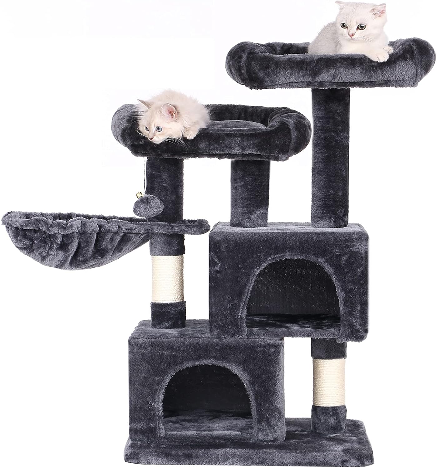 BEWISHOME Cat Tree Tower Sisal Scratching Post Cat Condos