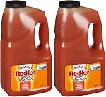 Frank's RedHot Mango Habanero Sauce aux ailes, 1.89 L - Prêt à l'emploi, fait pour les chefs, agiter ou verser sur les ailes de poulet, les sandwichs, les pizzas et plus encore pour le mélange parfait de saveur et de chaleur