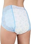 LittleForBig Printed Adult Diapers 2 Pieces - Nursery Blue L
