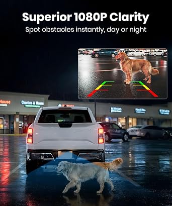 AUTO-VOX 2 Solar Wireless Backup Camera: Dual Antenna for Stable Live View