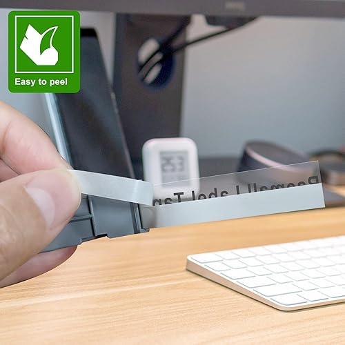 Miniatura 4 de RAEMALL Cinta de etiquetas transparente de repuesto para Brother TZe-131 TZ131 TZe TZ Cinta 0.472 in 0.47 laminado transparente compatible con