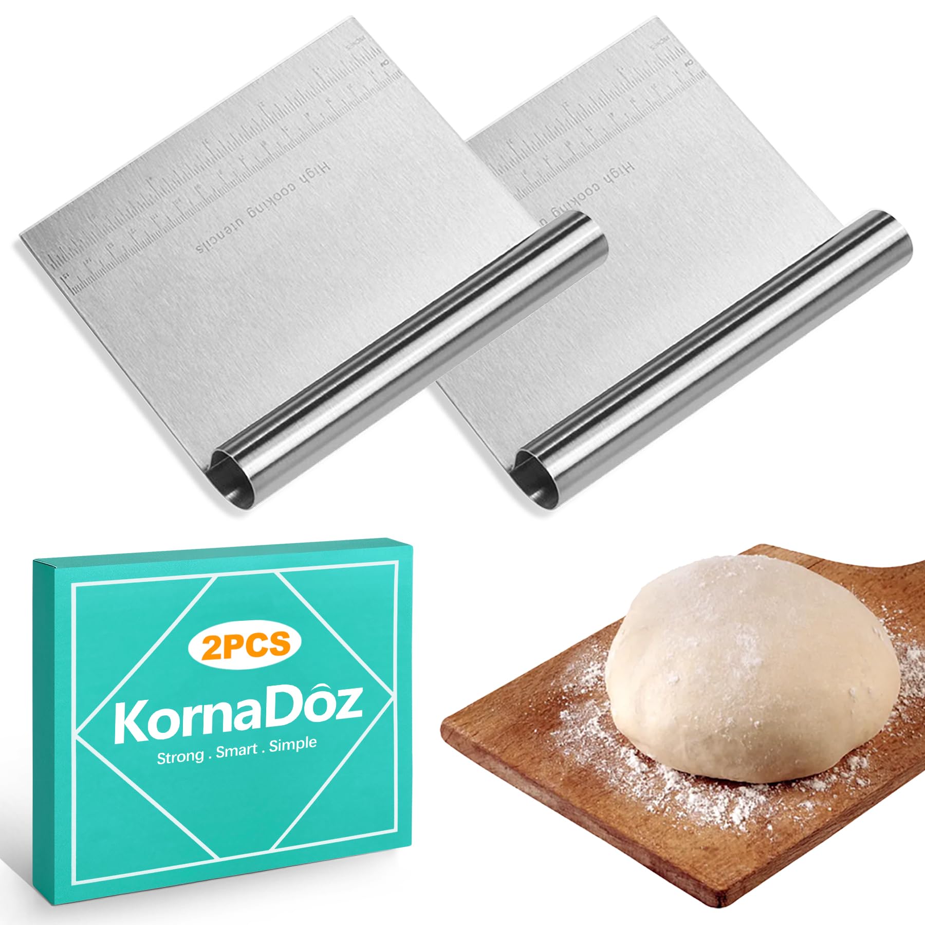 Stainless Steel Dough Cutter Set - Bread & Pastry Tools -1 Stainless Steel Dough Cutter Set - Bread & Pastry Tools -1