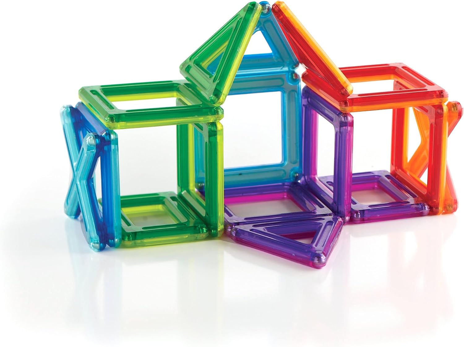 Guidecraft PowerClix Frame Magnetic Building Blocks Set - 26 Piece, Stem Educational Creative Construction Toy