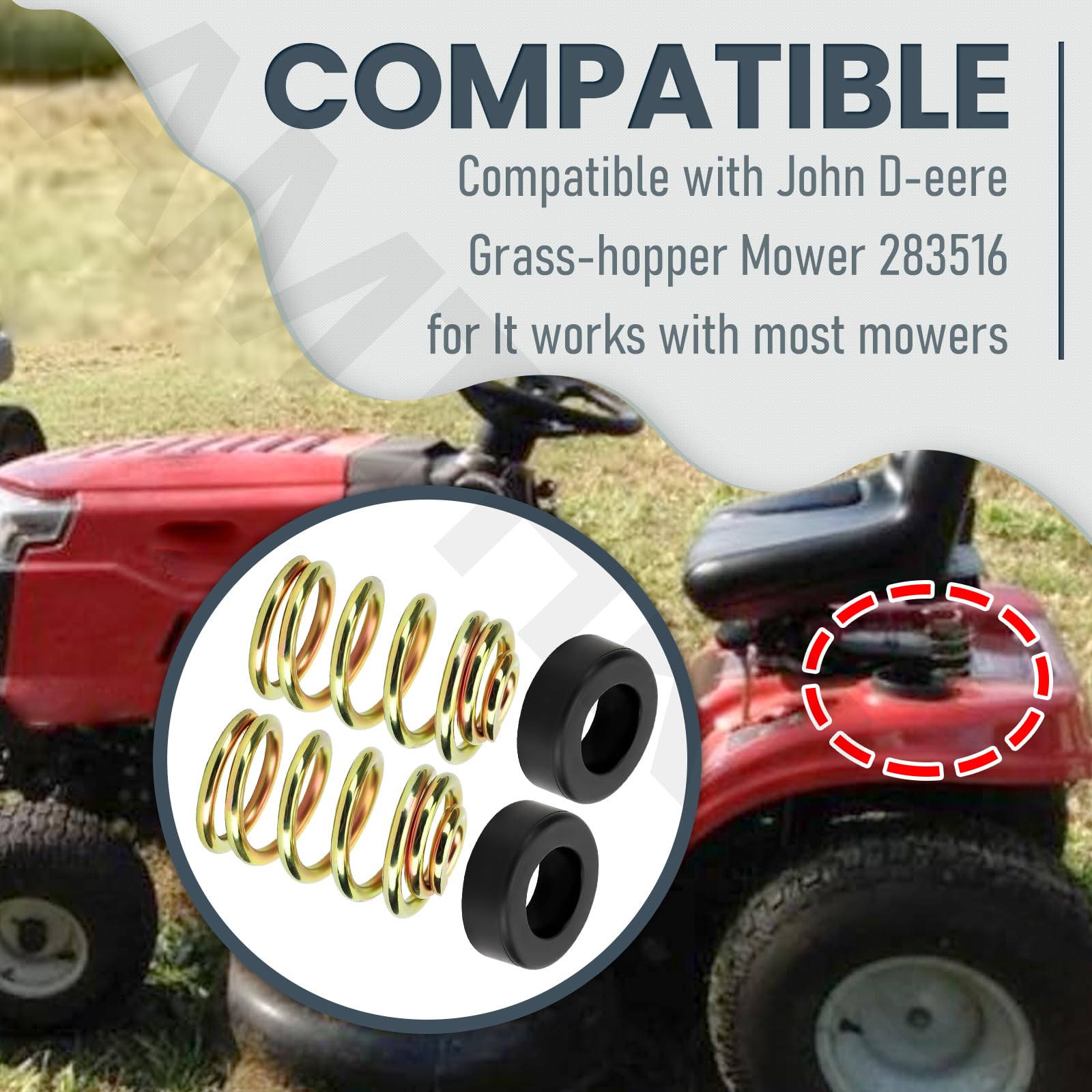 M128761 - Juego De 2 Resortes De Asiento Originales LT 133 150 155 160