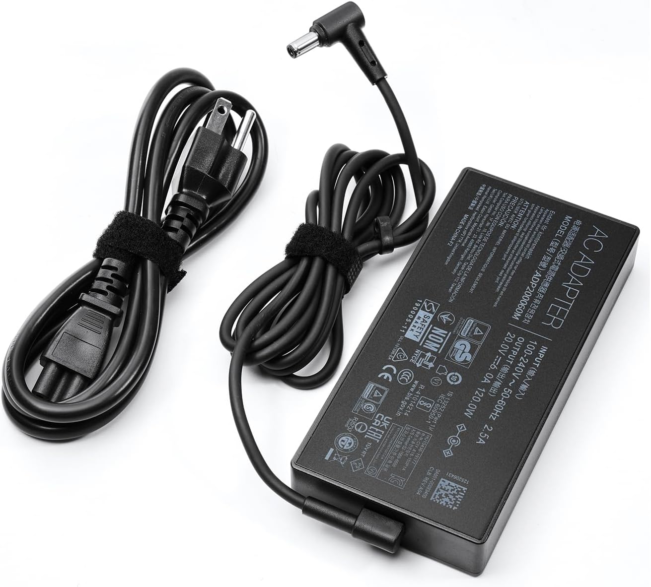 20V 6A 120W AC Adapter Charger Fit for MSI Thin GF63, GV15 Thin 11SC, GF63 Thin 10 11 12Th Laptop, MS-16r5 MS-16r6 MS-16r7, ADP-120VH D A17-120P2A Laptop Power Supply Cord
