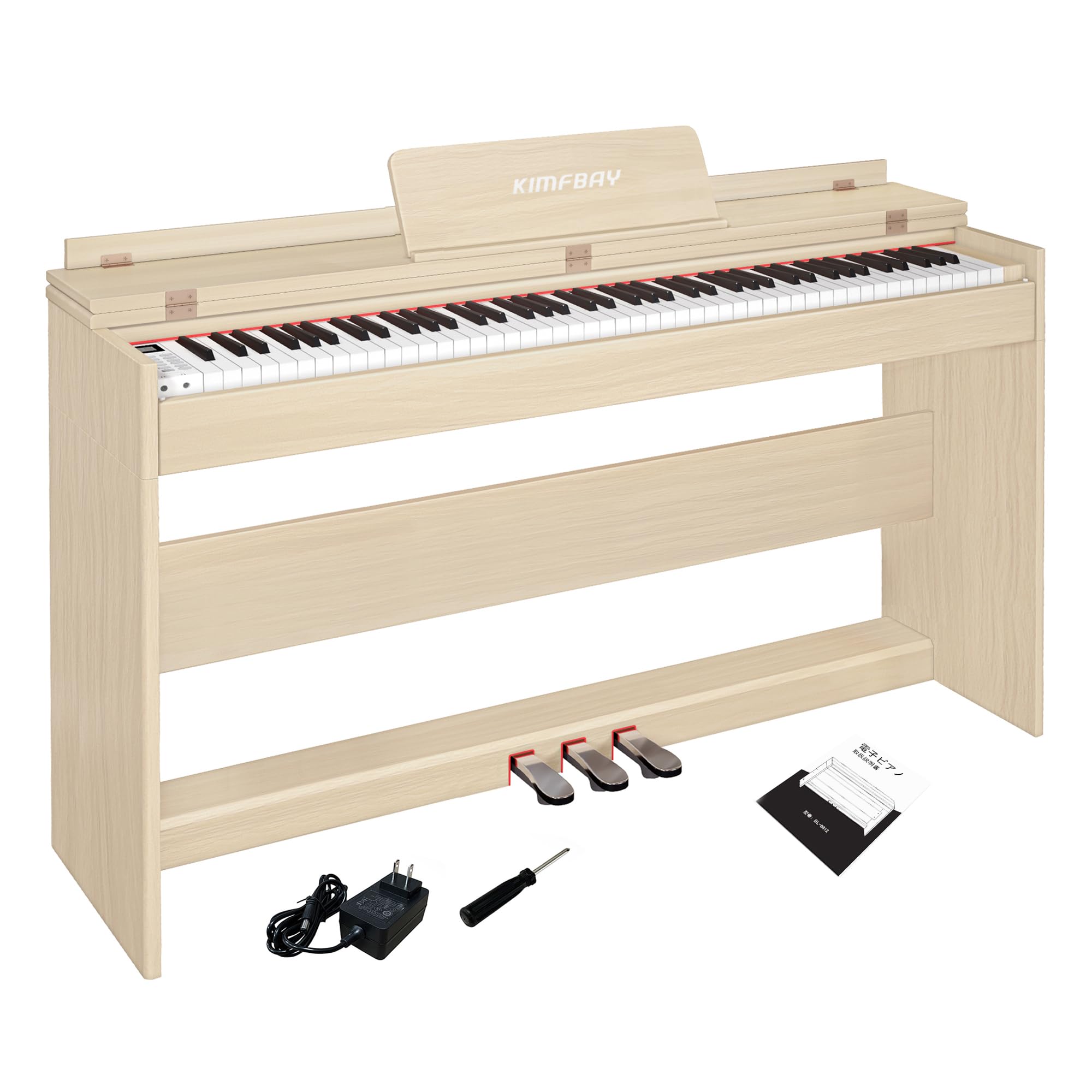 【美品・スタンド付属】 KIMFBAY 88鍵盤 電子ピアノ BL-130 Amazon | KIMFBAY 電子ピアノ 88鍵盤 木製 電子 ピアノ 88鍵