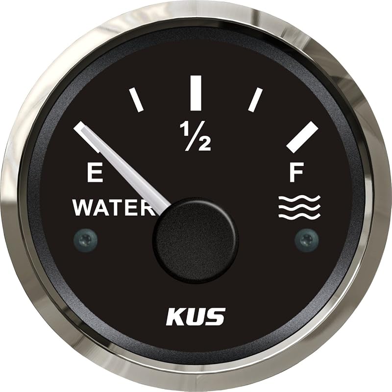Medidor elétrico de nível de água KUS CPWR-BS 240-33 Ω, 12 V/24 V, com iluminação traseira – 1 unidade
