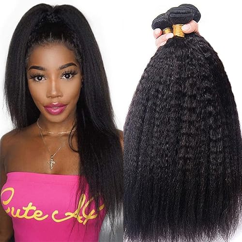 Extensiones de cabello humano virgen mongol 10A 10A Yaki Kinky Straight 100% sin procesar, extensiones de cabello humano virgen mongol, paquetes disponible en Yaxa Colombia