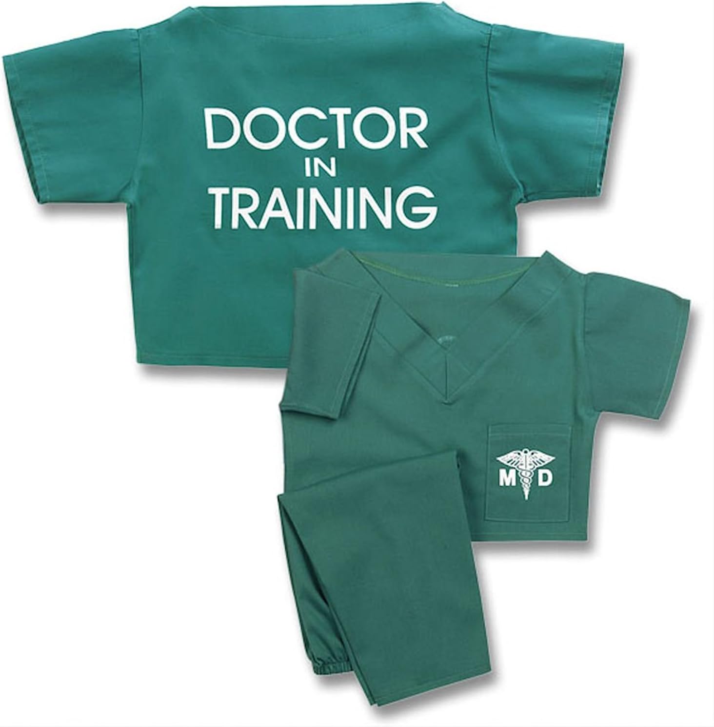 Unisex Children's Green Doctor In Training Scrubs Suit Halloween Costume