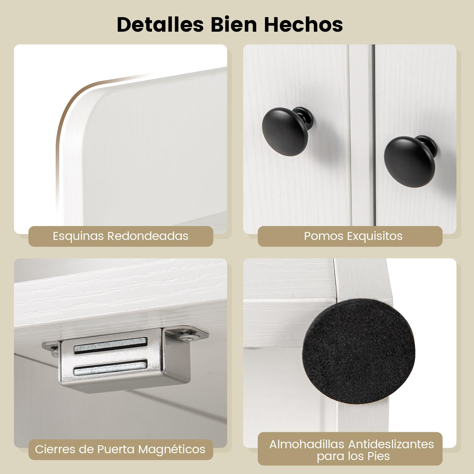 GIANTEX Librería de Madera con 5 Compartimentos Abiertos y 2 Puertas, Estantería de Libros con Kit Antivuelco, 60 x 29,5 x 120 cm, Armario de Almacenamiento para Salón, Dormitorio y Estudio