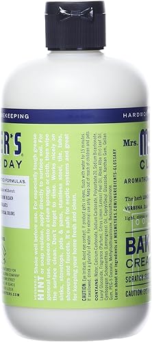 Miniatura 15 de MRS. MEYER'S Clean Day - Limpiador en crema de bicarbonato de sodio, corta la grasa, esmalte sin arañazos, verbena de limón, 16 onzas líquidas