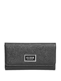 GUESS Factory Women's Abree Logo Saffiano Slim Trifold Wallet
