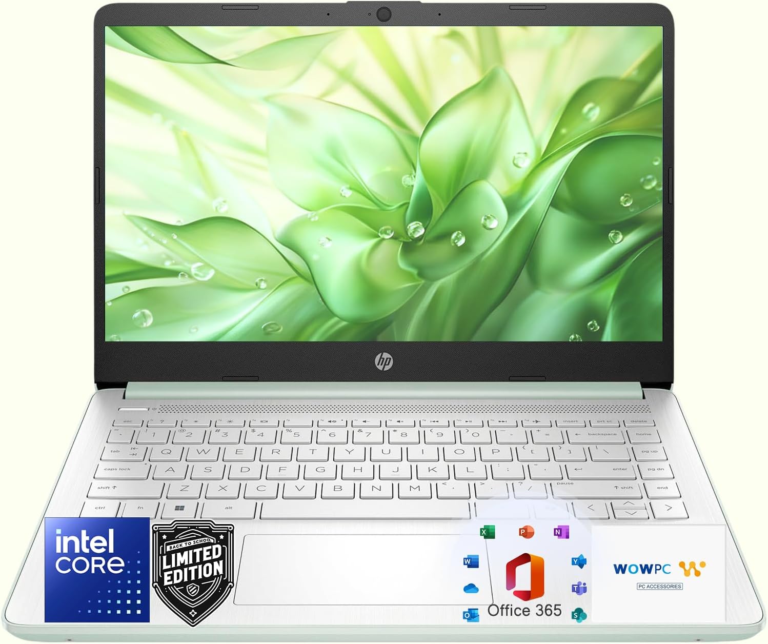 HP Ultrabook Laptop for Students and Business • Office 365 & Copilot AI • Intel 4-Core CPU • 1.1TB Storage (1TB OneDrive and 128GB SSD) • 8GB RAM • Windows 11 w/o Mouse