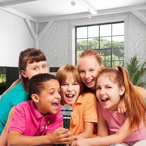 Miniatura 4 de Juguete de micrófono para niños, juguete de micrófono falso de plástico para Halloween, Navidad, cosplay, recuerdos de fiesta de cumpleaños, juego