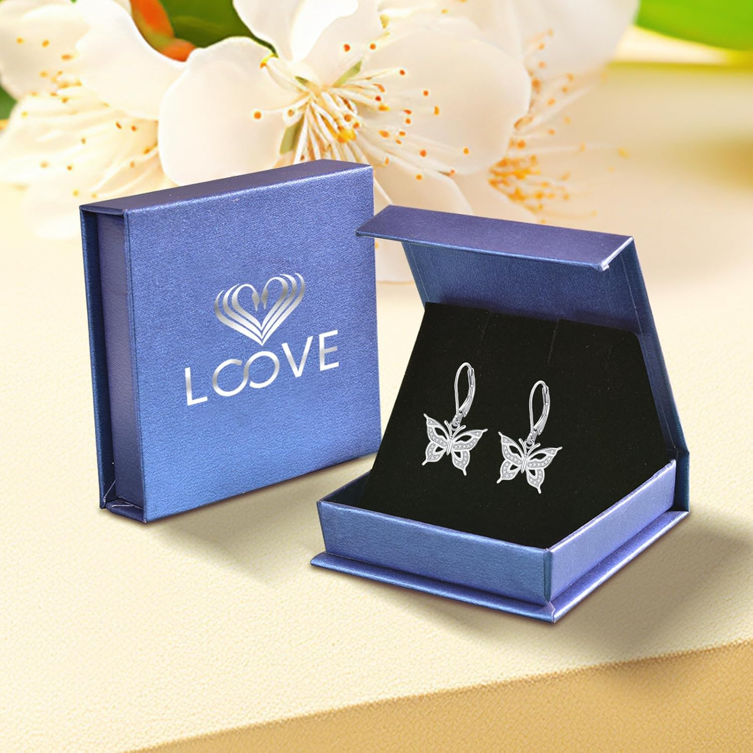 Black Cat/Turtle/Moonstone//Turquoise/Flower/Tree of Life Earrings Sterling Silver Cute Animal Leverback Dangle Earrings Jewelry Gifts - Image 8