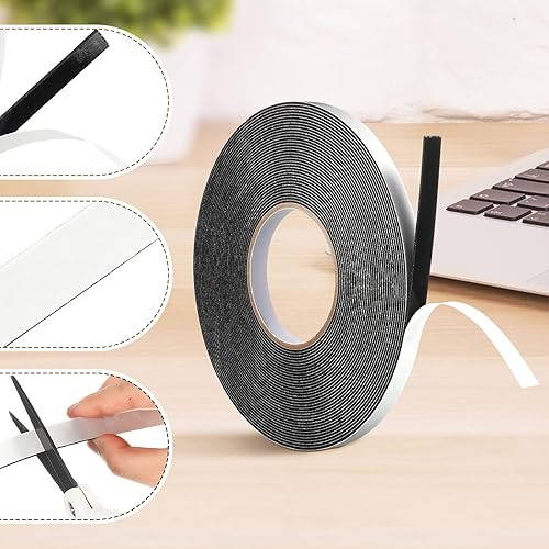 Vista 51 de 2 rollos de cinta de doble cara blanca de espuma de polietileno, cinta adhesiva de montaje suave Blanco