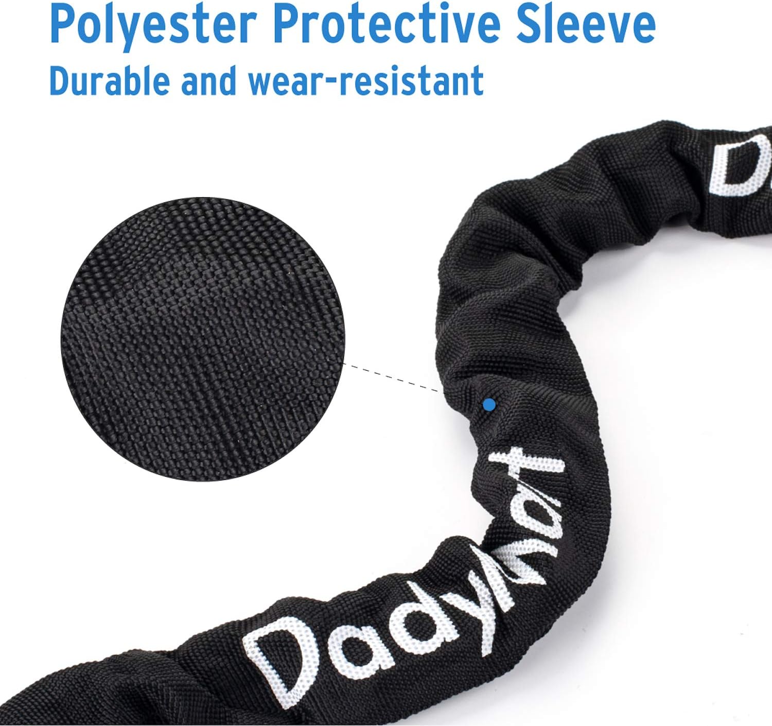 DadyMart Bike Chain Lock, 6mm Thick Security Chain Lock Bike Lock Heavy Duty Anti Theft Bike Locks with Keys, Bicycle Chain Lock for Motorcycle, Gate, Fence : Sports & Outdoors