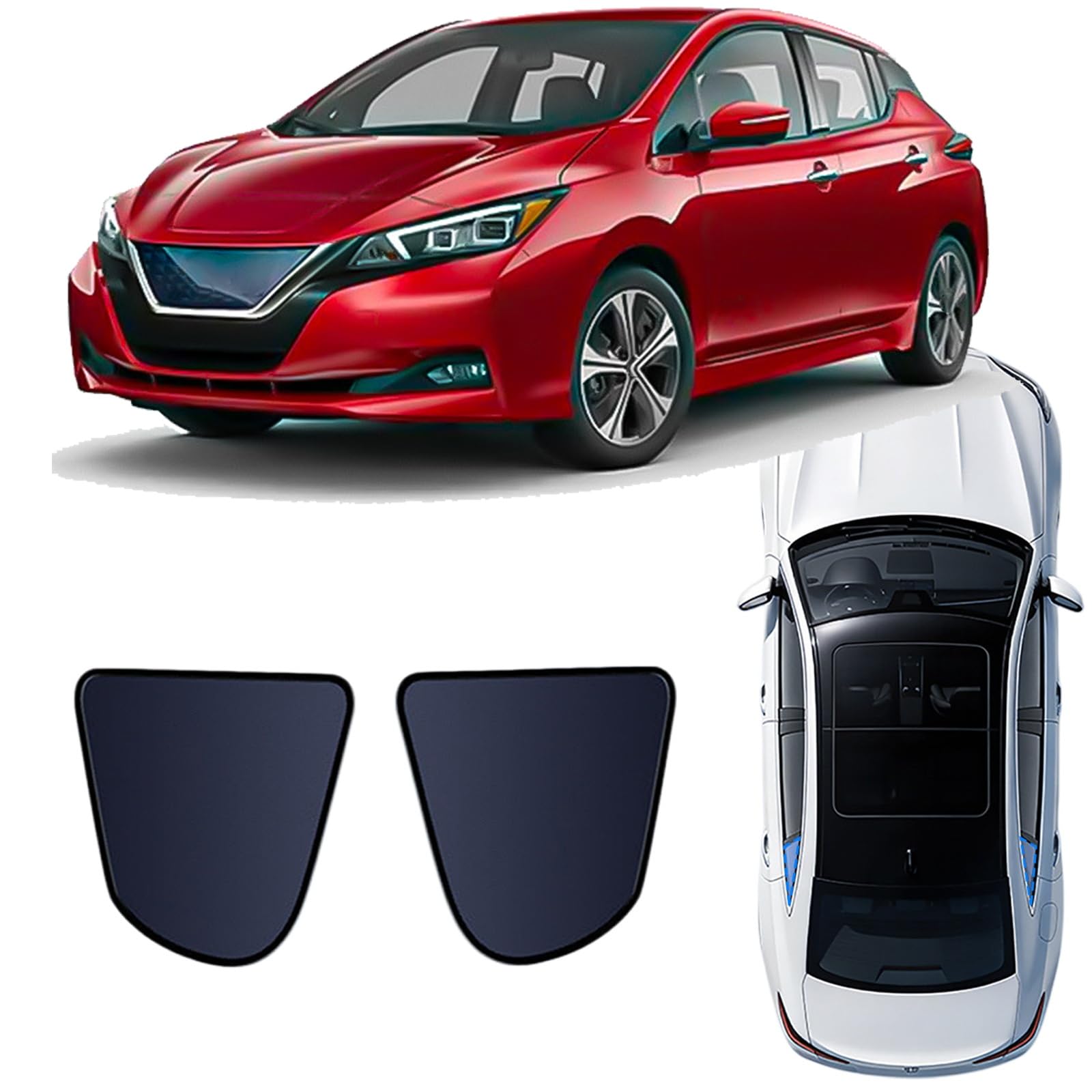 Pare soleil auto intérieur Nissan Leaf : finie la chaleur en camping avec rideaux magnétiques