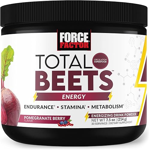 Total Beets Energy Drink Mix Superfood Remolacha en polvo con nitratos para aumentar la energía y apoyar la circulación flujo sanguíneo óxido