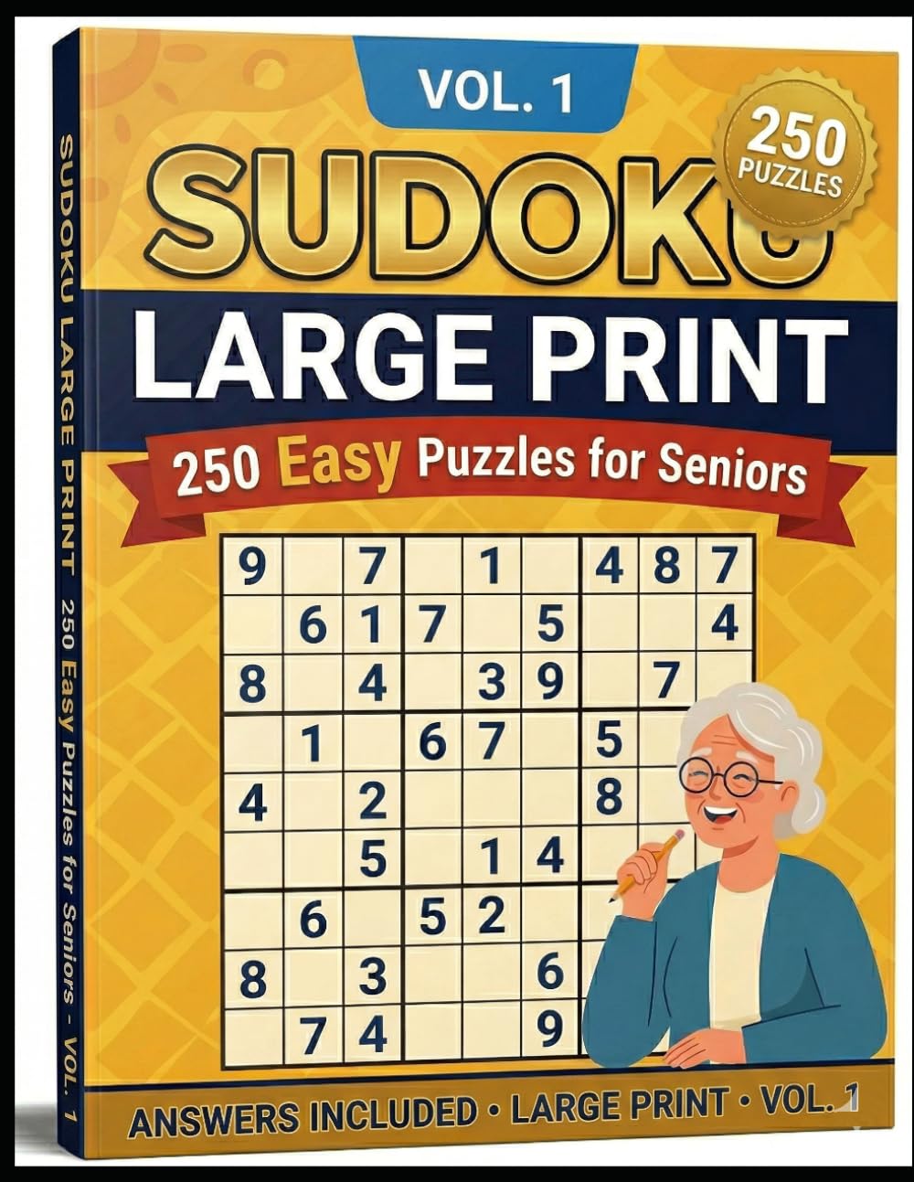250 Easy Sudoku Puzzles for Seniors-Vol 1: Easy Sudoku Puzzles for Seniors