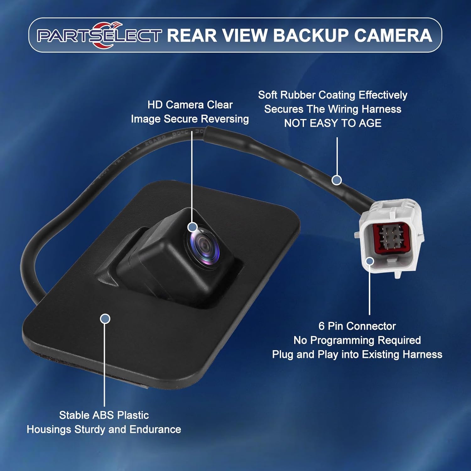 23378804 Rear View Backup Camera Replacement for Chevy Tahoe Suburban 2015-2020 for GMC Yukon/Yukon XL for Cadillac Escalade/Escalade ESV Back Up Camera Replaces# 23404613 23432248