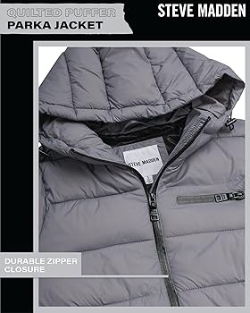 【HI FI FNK】Steven Padded Hood Jacket Amazon.com: Steven Madden Women Winter Jacket - Packable