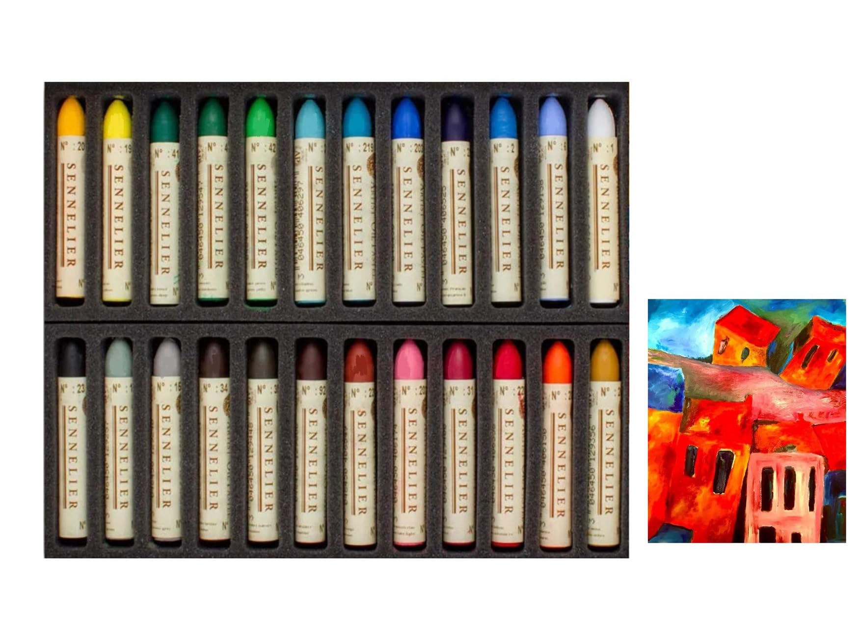 Sennelier Oil Pastels 24 Colours – Artistic Quality (France Import
