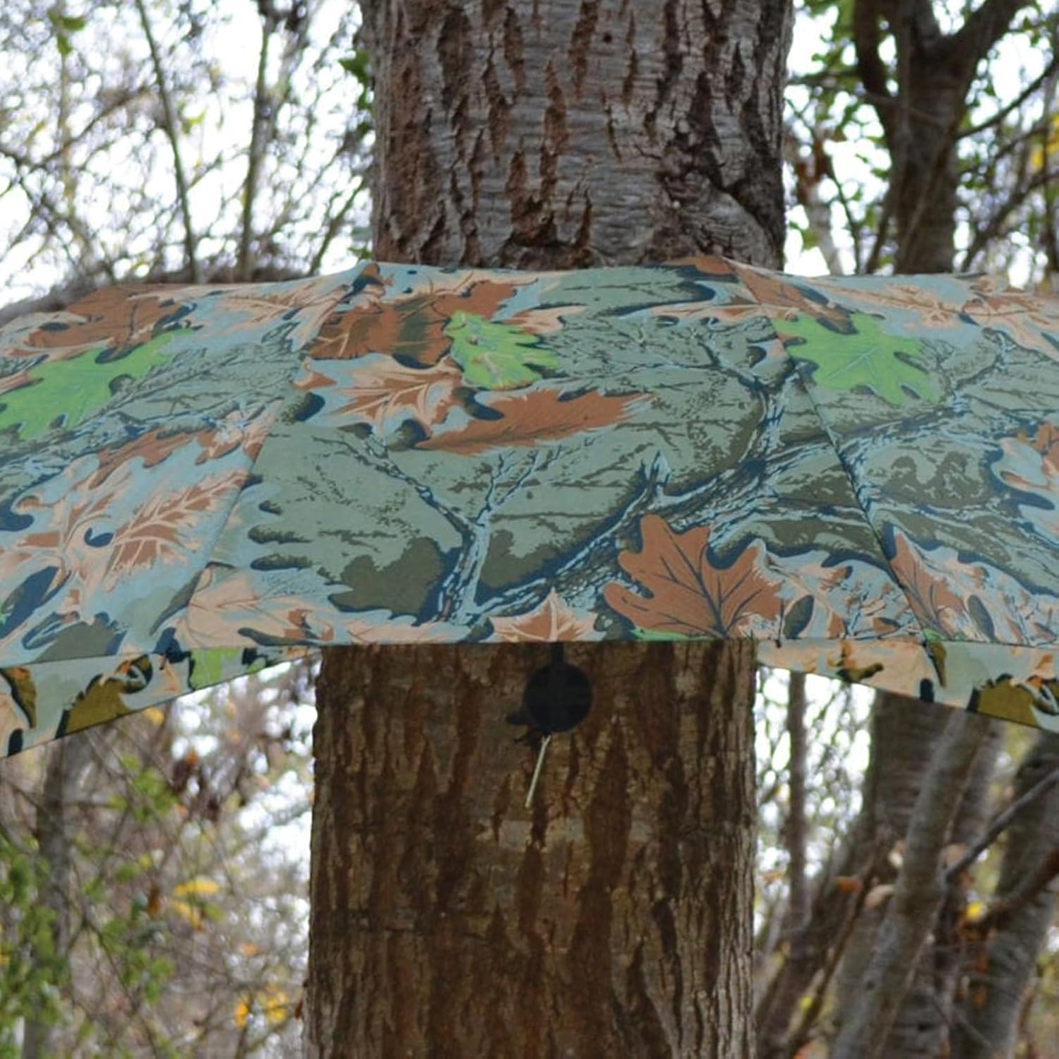 HME Full-Protective Weather-Resistant Portable Lightweight Versatile Durable Hub-Style Design Hunting Tree Stand Umbrella - 53" Width