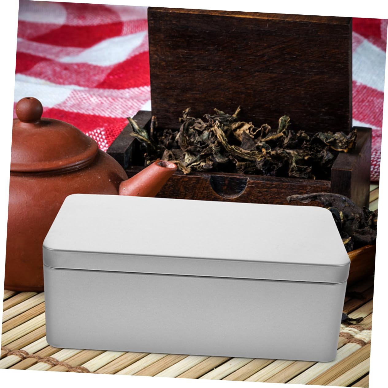Cabilock 6piezas Cajas De Almacenamiento Rectangulares Para Té y Alimentos De Contenedores De Almacenaje Prácticos y Elegantes Para Fiestas y