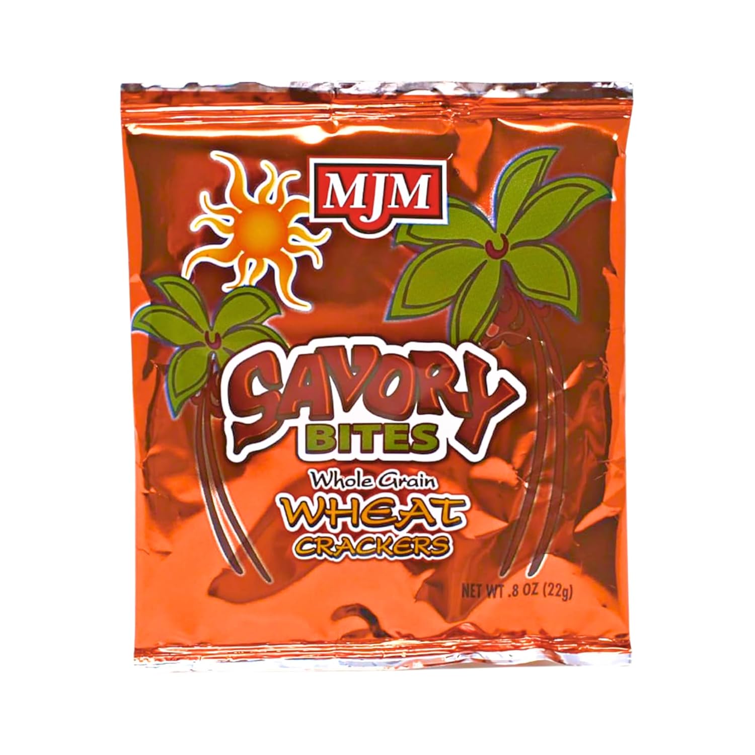 MJM Savory Bites Whole Grain Wheat Crackers - Case of 155 Packs | Wholesome and Flavorful Snack | Perfect for Any Occasion | Healthy and Satisfying