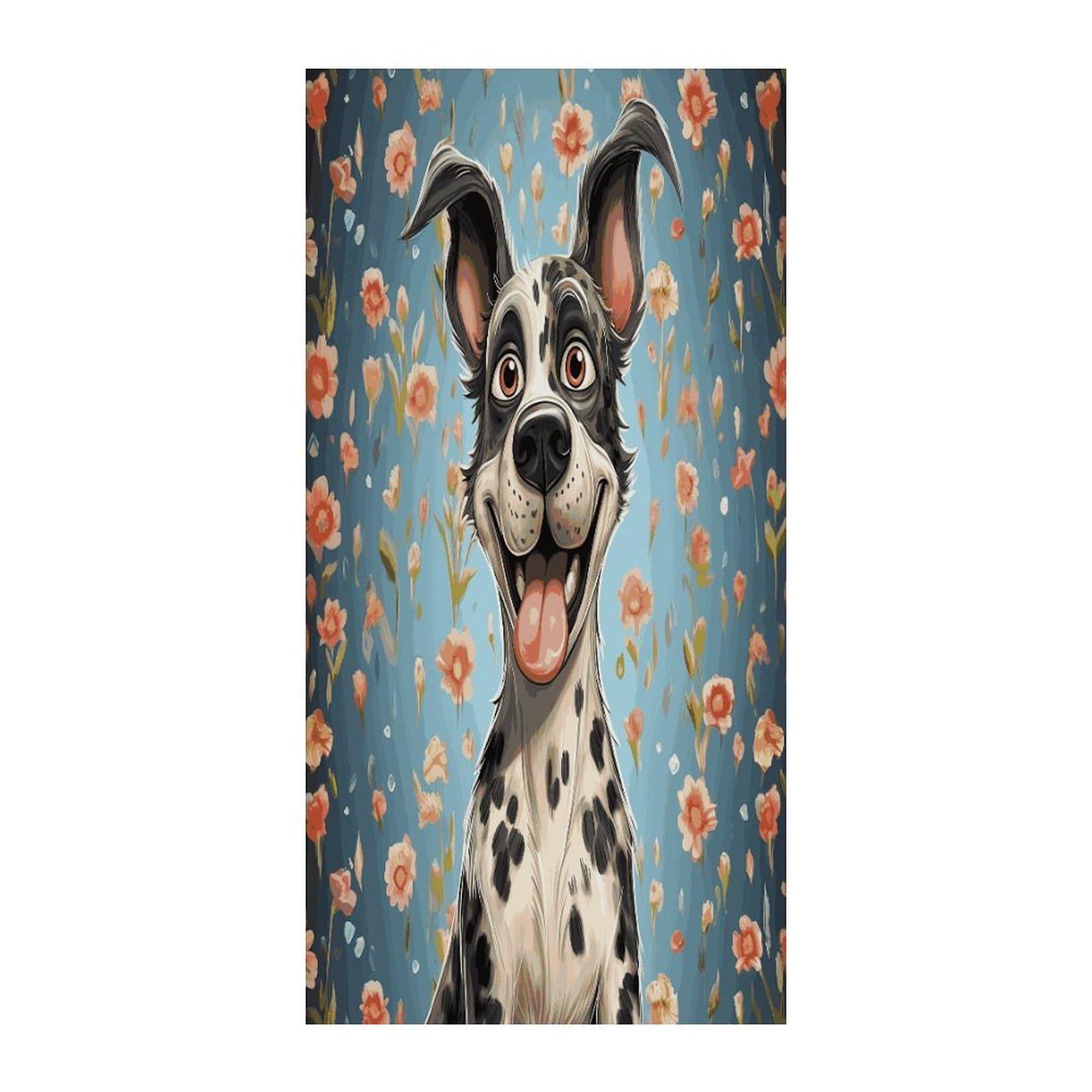 Fekiloot Style Fun Dogs Door Curtain Room Divider Curtains