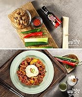 Vista 2 de Samyang Buldak (pollo asado) salsa líquida picante picante