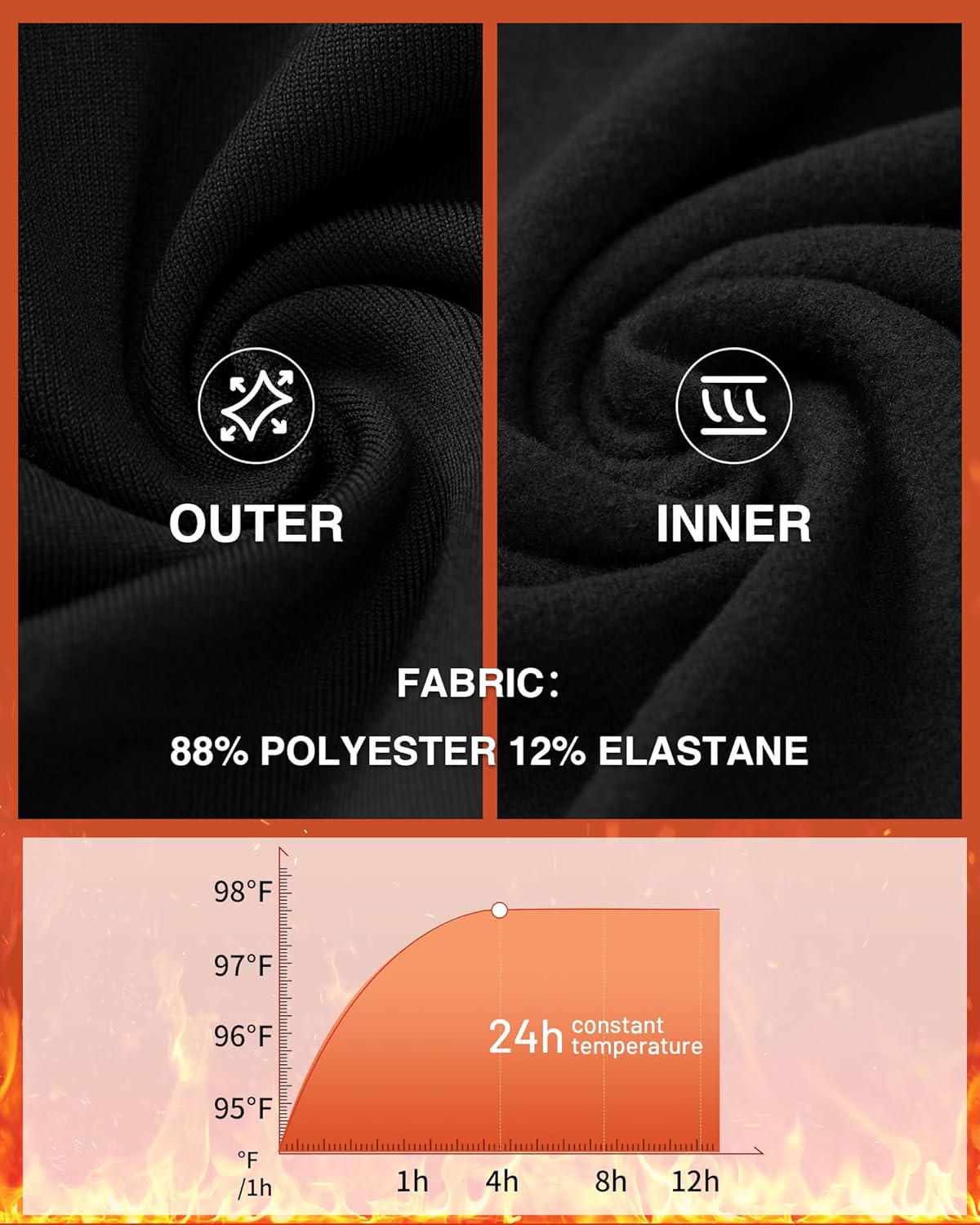 Runhit Youth Boys Compression Thermal Shirt Long Sleeve Quick Dry Fleece Undershirt Kids Baseball Football Base Layer - Image 4