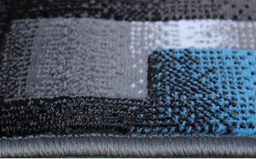 Miniatura 6 de Masada Rugs - Alfombra moderna contemporánea color grisnegro