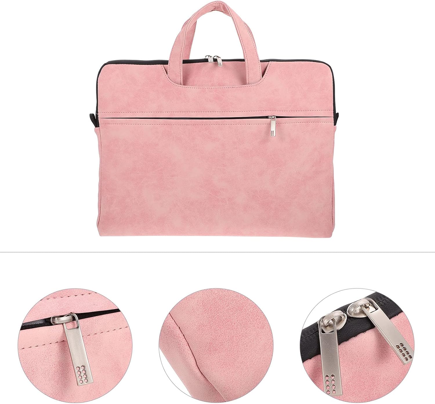 Mikikit Notebook Shoulder Bag Women Laptop Bag Strap Tablet Computer Protective Laptop Container image 3